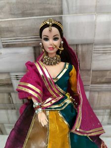 Malti colour barbie doll lehnga choli