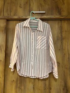 Chic Striped Button-Up Shirt