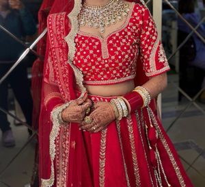Red Bridal Lehenga