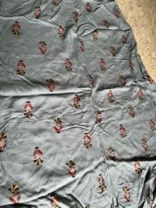 Gray Blue Printed Kurti
