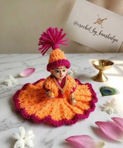 Handmade Crochet Krishna Dress 🤩