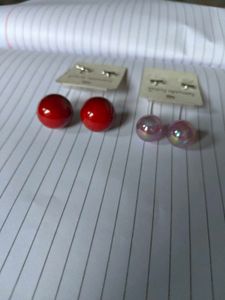 Charming Cherry &amp; Pearl Stud Earrings