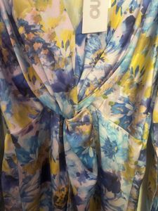 Beautiful Floral Print Wrap Dress
