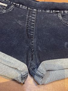 Denim Roll-Up Shorts
