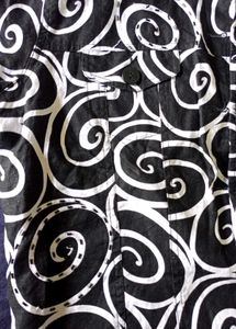 Unique Swirl Print Button-Up Jacket(imported)