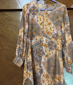 Multi colour print dress-size S