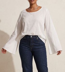 Plain White Long Sleeve Top