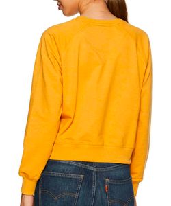 Women's Sunflower Yellow Cotton Sweatshirt