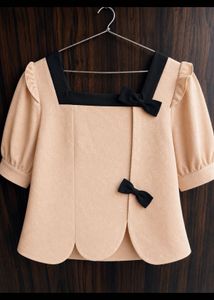 Chic Peach Textured Blouse bust 44inc
