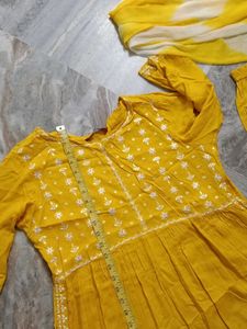 Yellow Kurta Set with Dupatta