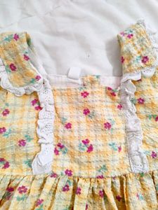 Bumper offer❗Floral Checkered Dress