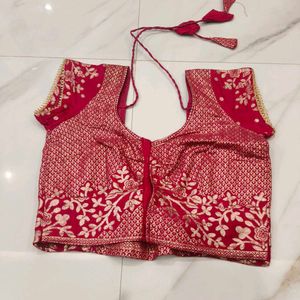 Elegant Pink Embroidered Saree