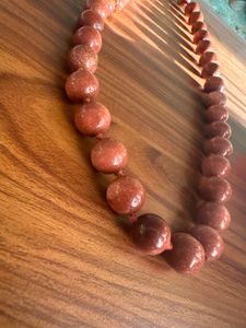 Brown Glitter Glass Bead Necklace