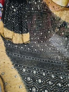 pure georgette gujju vintage saree