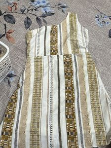 One Shoulder Striped Dress (custom made)