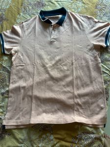Men's Peach Polo T-Shirt