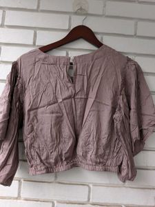 Embroidered Bell Sleeve Top