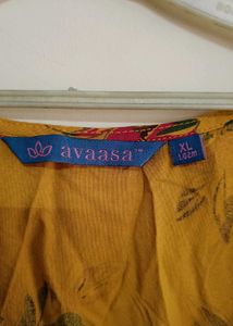 Beautiful Yellow Floral Kurti