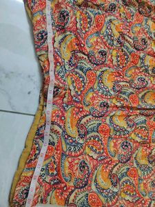 Vibrant Paisley Print Flowy Skirt
