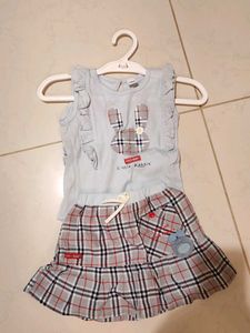 Top And Skirt Combo For Girl Babies