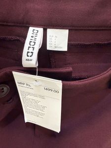Maroon Bootcut Dress Pants