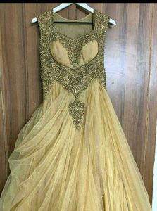 Frontier Gold Embellished Princess Gown