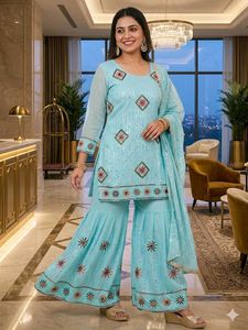 Beautiful Sky Blue Kurta Set