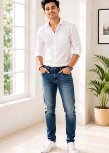 Men's Slim Fit Blue Jeans