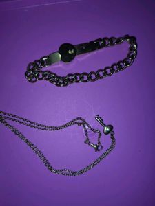 Silver Tone Heart & Key Charm Set