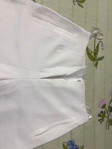 Chic Wide-Leg White Trousers