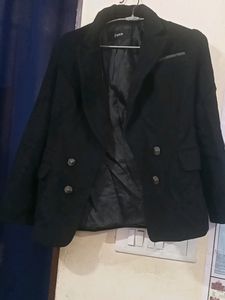 Black Woollen Coat