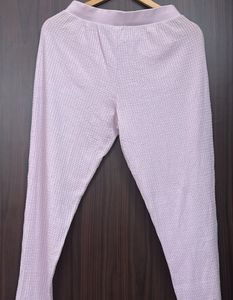 Light Purple Textured Joggers