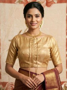 Elegant Gold Silk Blouse