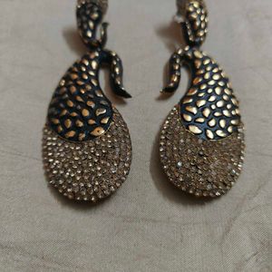 Designer paisley earrings