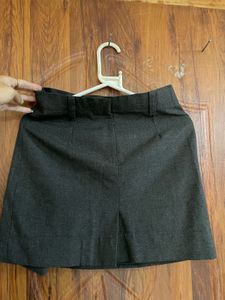 Classic Charcoal Grey Trouser Skirt