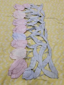 Handmade Tulip Fabric table runner