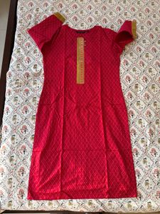 Vibrant Pink Printed Kurta