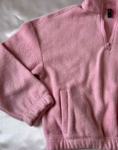 Cute Pink Fleece/Teddy Pullover Sweatshirt