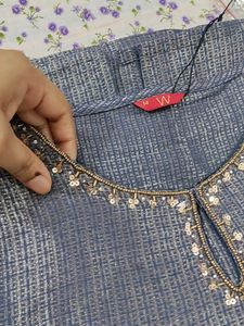 W Straight Shining Kurta For Women