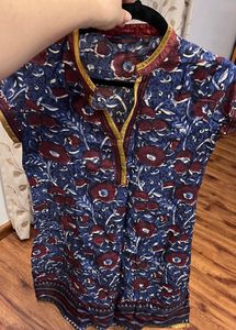 Rangmanch Blue Floral Kurta