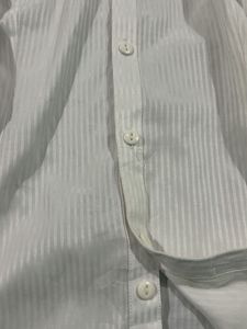 Classic White Striped Short Sleeve Shirt
