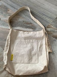 Lipault Paris Cream Canvas Tote Bag