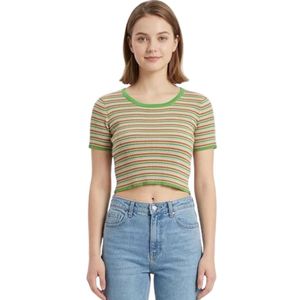 Striped Cropped T-Shirt