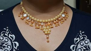 Elegant Pearl Necklace &amp; Earring Set