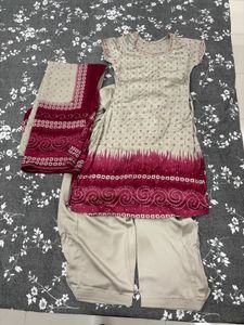 Elegant Bandhani Printed Kurta Set with Dupatta