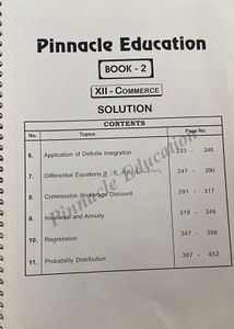 12th Std Maths &amp; Statistics Solution Book Part 2