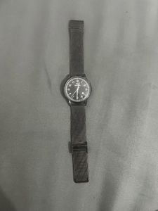 Men's Black Mesh Strap Watch
