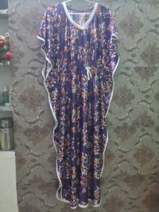 Floral Print Kaftan Nightgown