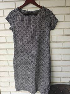 Winter casual Printed Short Sleeve Dress