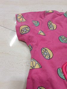 Cute Lemon Print Shorts